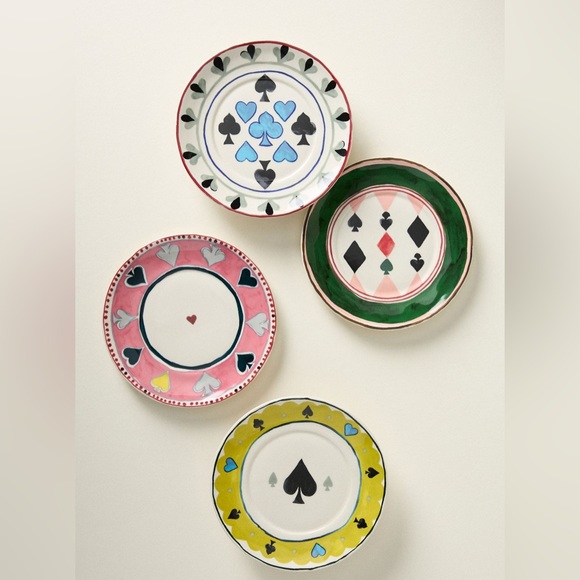 Anthropologie Other - Anthropologie Ace Boxed Stoneware Canape Plates, Set of 4, NIB